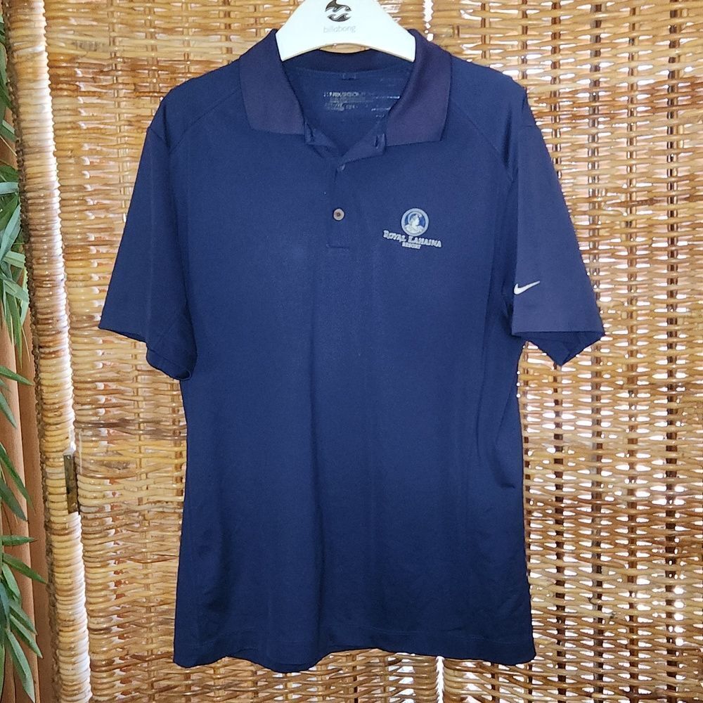 Royal Lahaina Resort Polo Nike Golf Dri Fit Shirt L